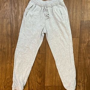 Brandy Melville Rosa Light Grey Sweatpants